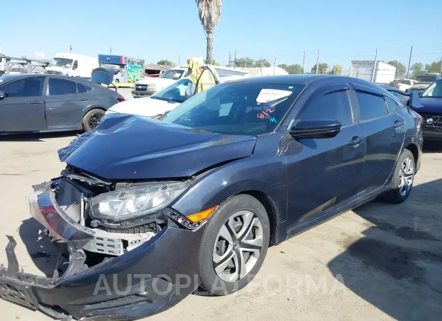 HONDA CIVIC 2017 vin 2HGFC2F53HH509511 from auto auction Iaai