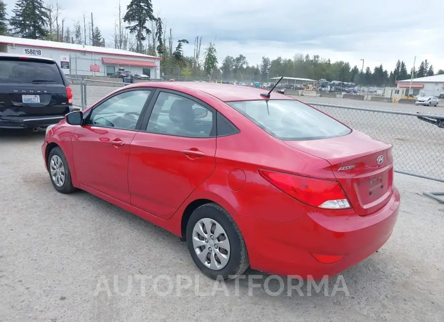 HYUNDAI ACCENT 2016 vin KMHCT4AE7GU074181 from auto auction Iaai