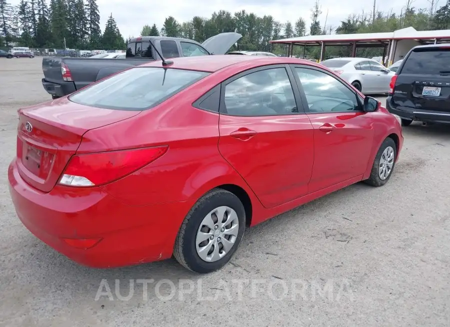 HYUNDAI ACCENT 2016 vin KMHCT4AE7GU074181 from auto auction Iaai