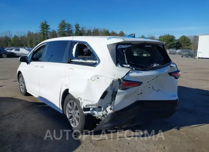 TOYOTA SIENNA 2022 vin 5TDKRKEC3NS100921 from auto auction Iaai