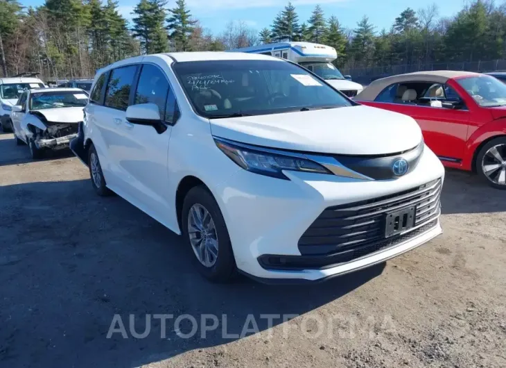 TOYOTA SIENNA 2022 vin 5TDKRKEC3NS100921 from auto auction Iaai