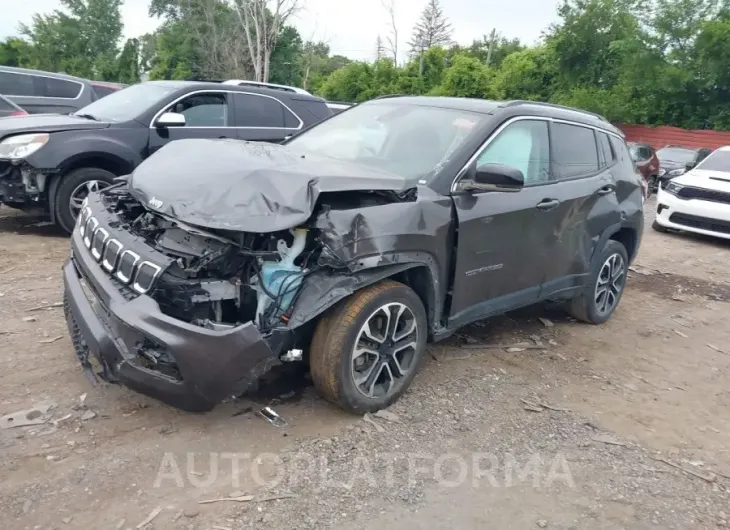 JEEP COMPASS 2022 vin 3C4NJDCB9NT176580 from auto auction Iaai