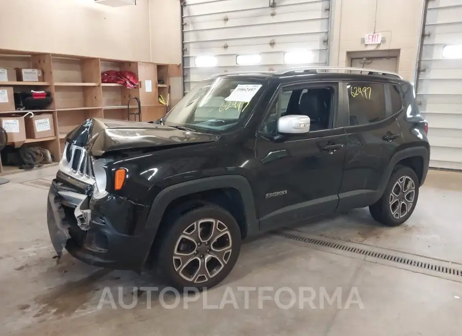 JEEP RENEGADE 2016 vin ZACCJBDT5GPD27816 from auto auction Iaai