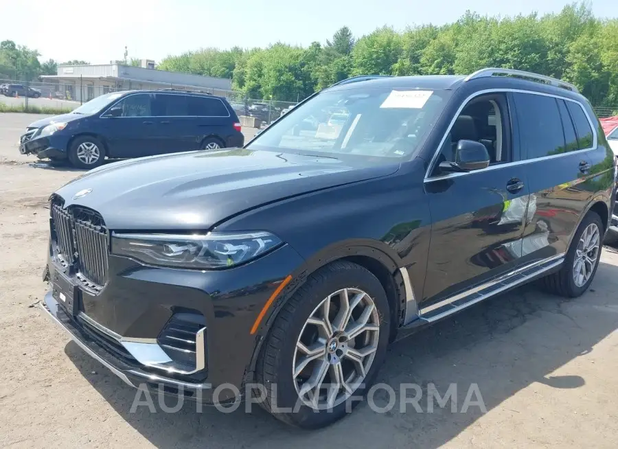 BMW X7 2020 vin 5UXCW2C02L9A02353 from auto auction Iaai