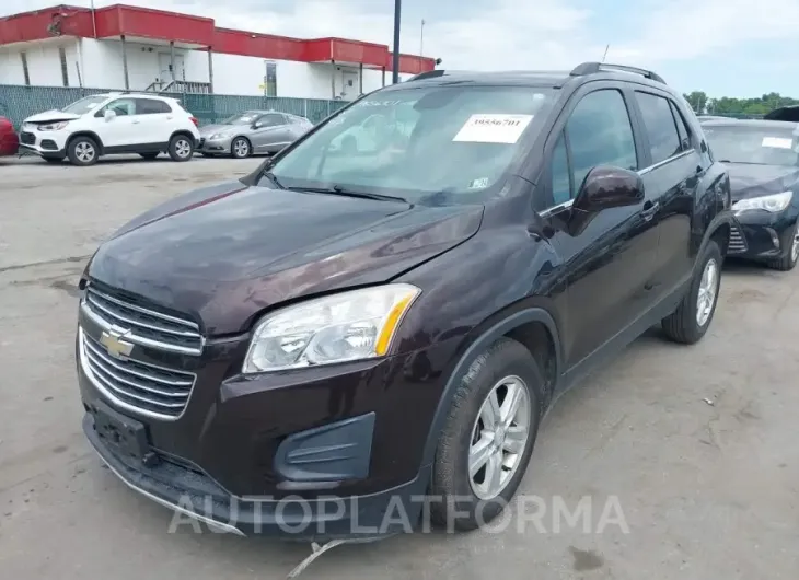 CHEVROLET TRAX 2016 vin KL7CJPSB0GB604466 from auto auction Iaai