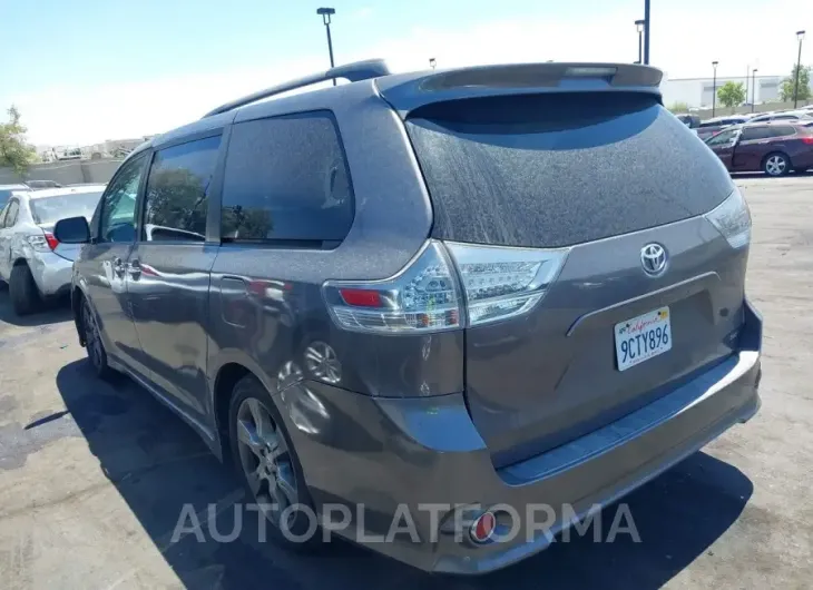 TOYOTA SIENNA 2015 vin 5TDXK3DCXFS598800 from auto auction Iaai