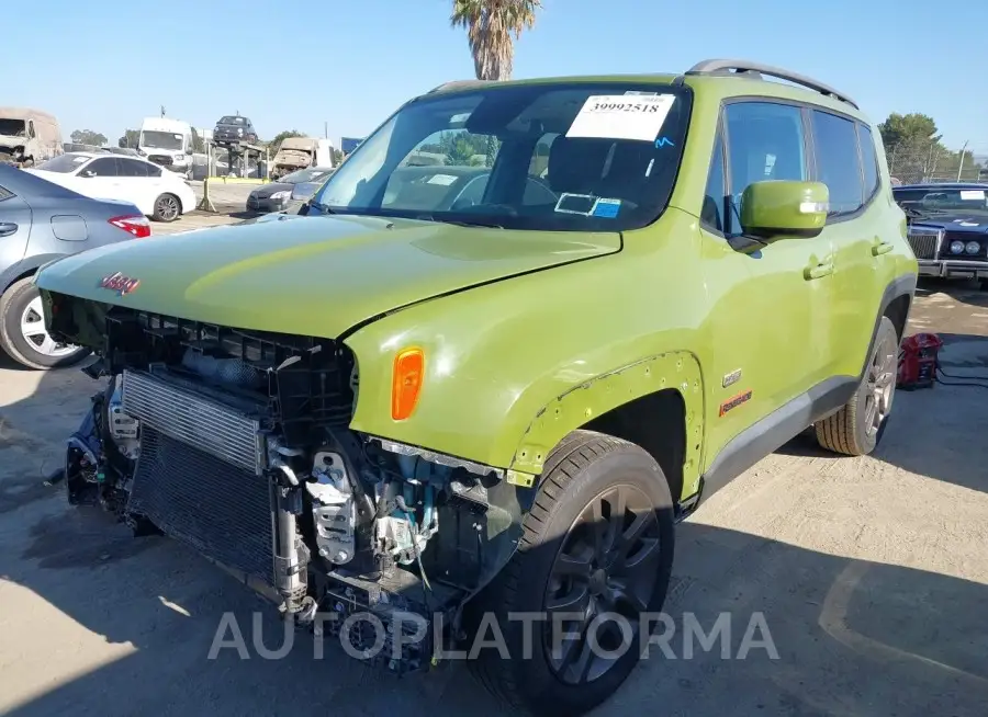 JEEP RENEGADE 2016 vin ZACCJBBT3GPD77052 from auto auction Iaai