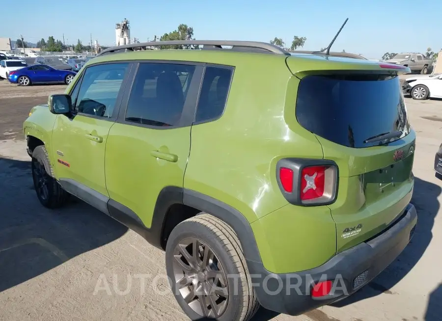 JEEP RENEGADE 2016 vin ZACCJBBT3GPD77052 from auto auction Iaai