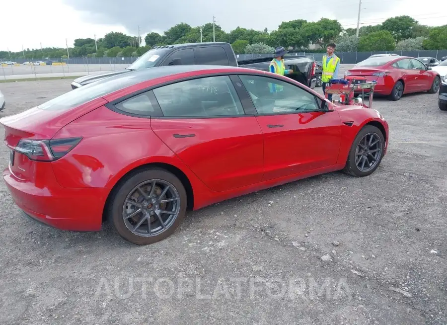 TESLA MODEL 3 2022 vin 5YJ3E1EB0NF186906 from auto auction Iaai