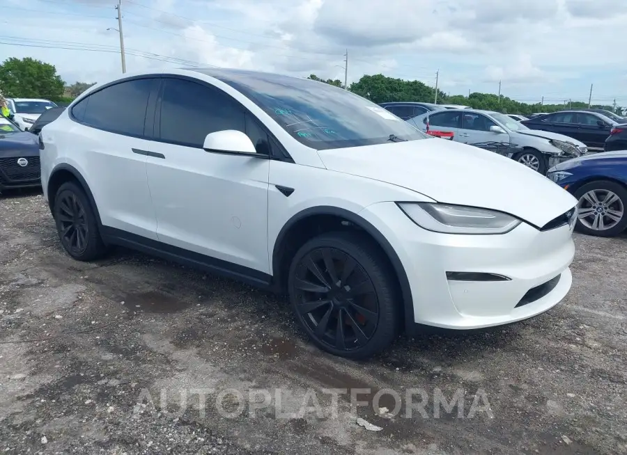 TESLA MODEL X 2022 vin 7SAXCBE5XNF359793 from auto auction Iaai