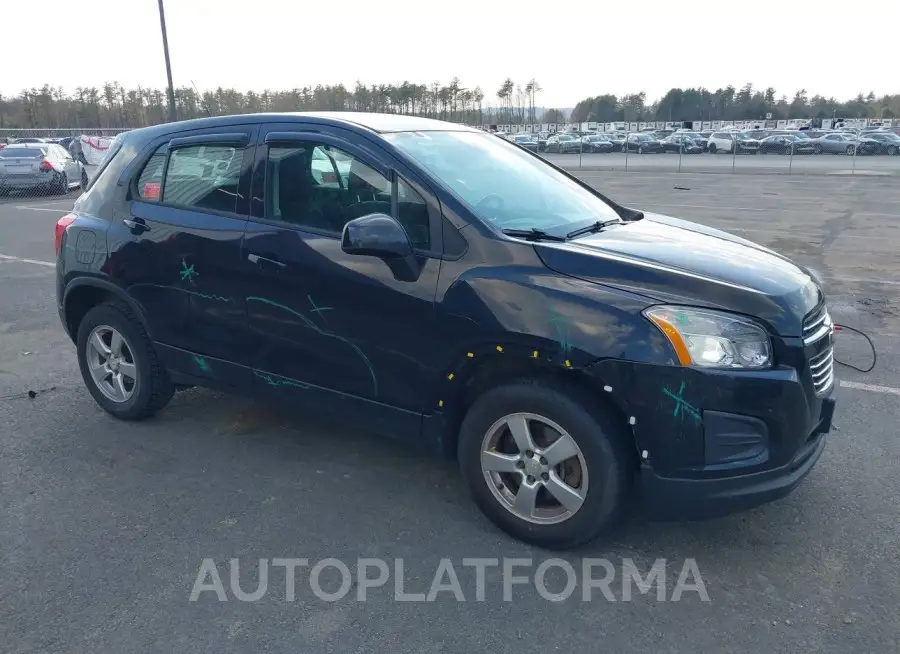 CHEVROLET TRAX 2016 vin KL7CJNSB6GB725751 from auto auction Iaai