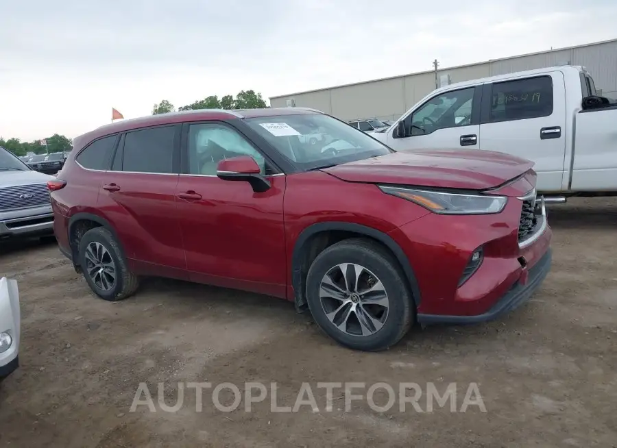 TOYOTA HIGHLANDER 2021 vin 5TDHZRBH5MS069351 from auto auction Iaai