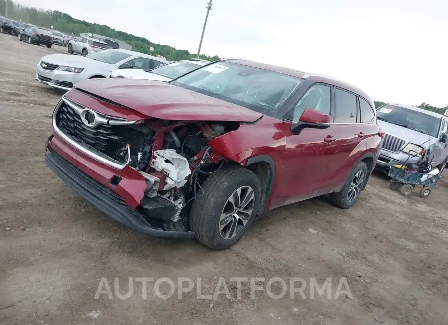 TOYOTA HIGHLANDER 2021 vin 5TDHZRBH5MS069351 from auto auction Iaai