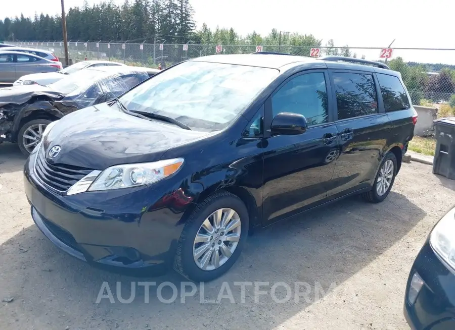 TOYOTA SIENNA 2015 vin 5TDJK3DC6FS111923 from auto auction Iaai