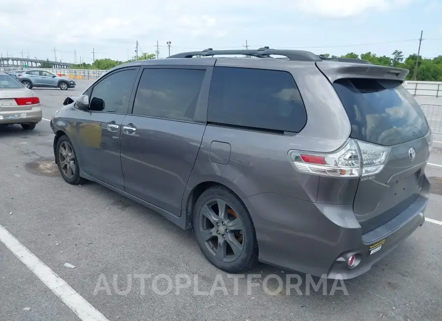 TOYOTA SIENNA 2017 vin 5TDXZ3DC3HS780708 from auto auction Iaai