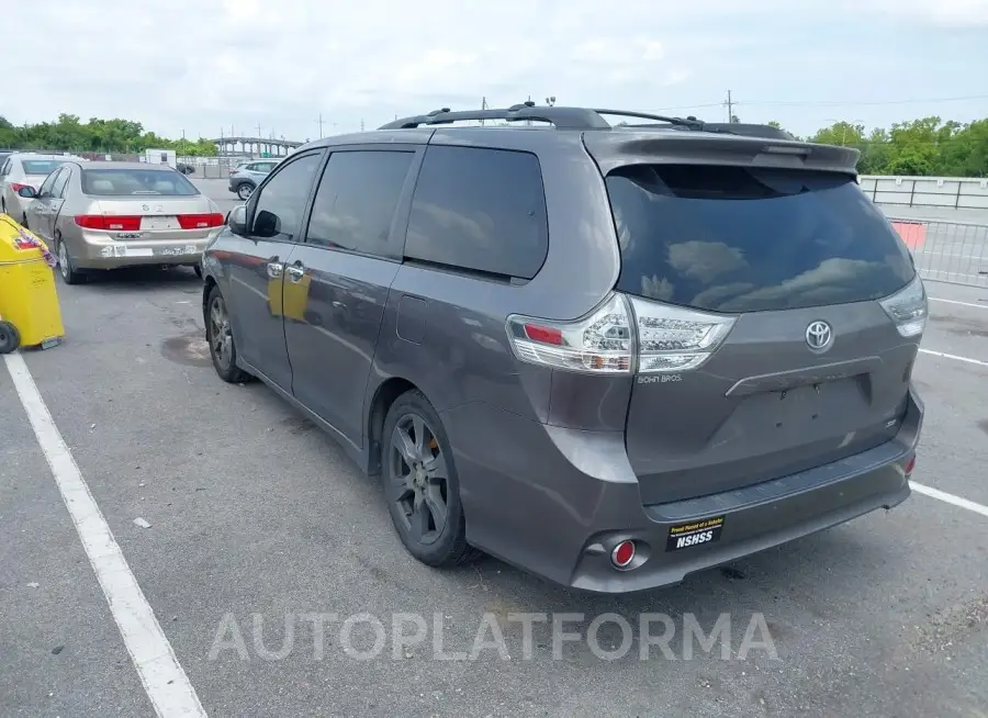 TOYOTA SIENNA 2017 vin 5TDXZ3DC3HS780708 from auto auction Iaai