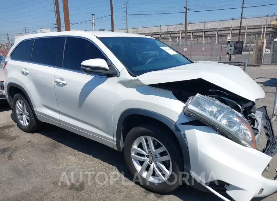 TOYOTA HIGHLANDER 2015 vin 5TDZARFH3FS016818 from auto auction Iaai