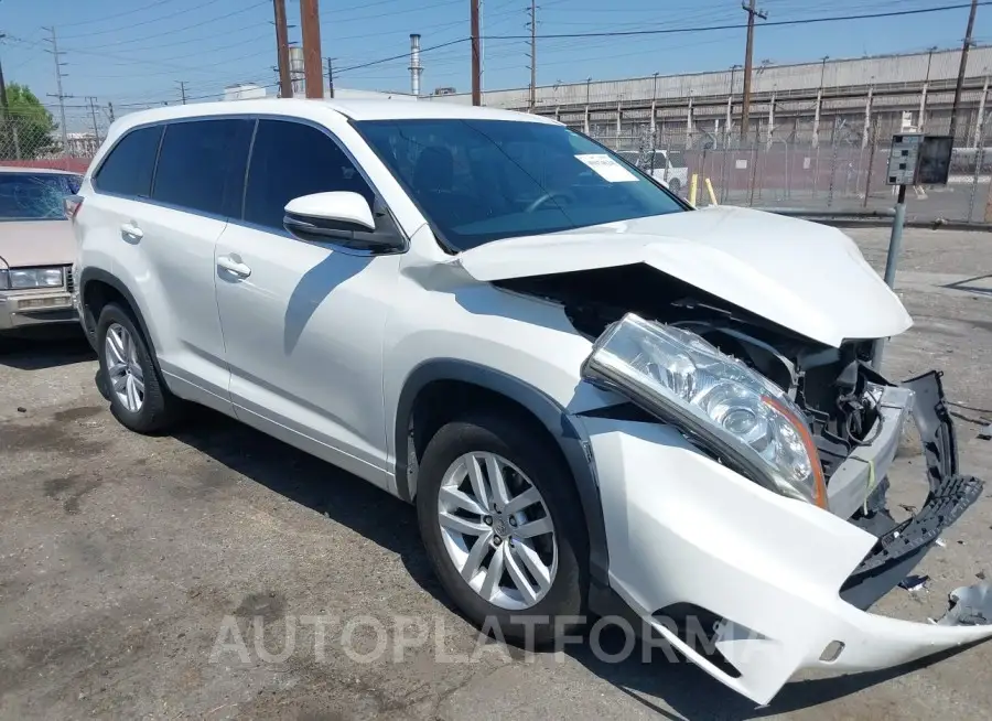 TOYOTA HIGHLANDER 2015 vin 5TDZARFH3FS016818 from auto auction Iaai