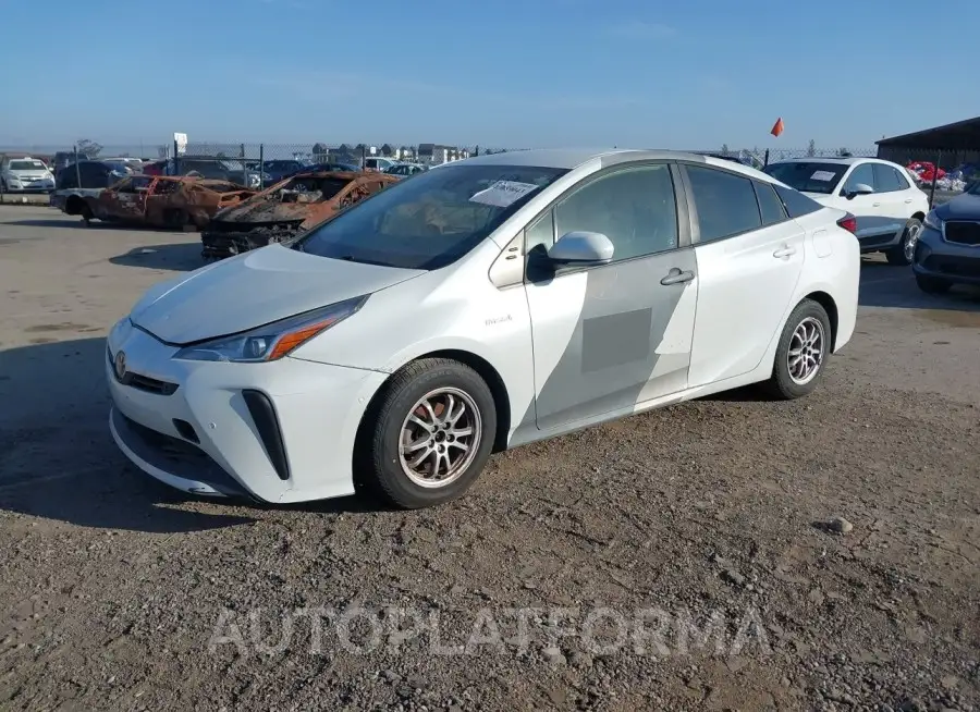 TOYOTA PRIUS 2021 vin JTDKAMFU8M3133732 from auto auction Iaai