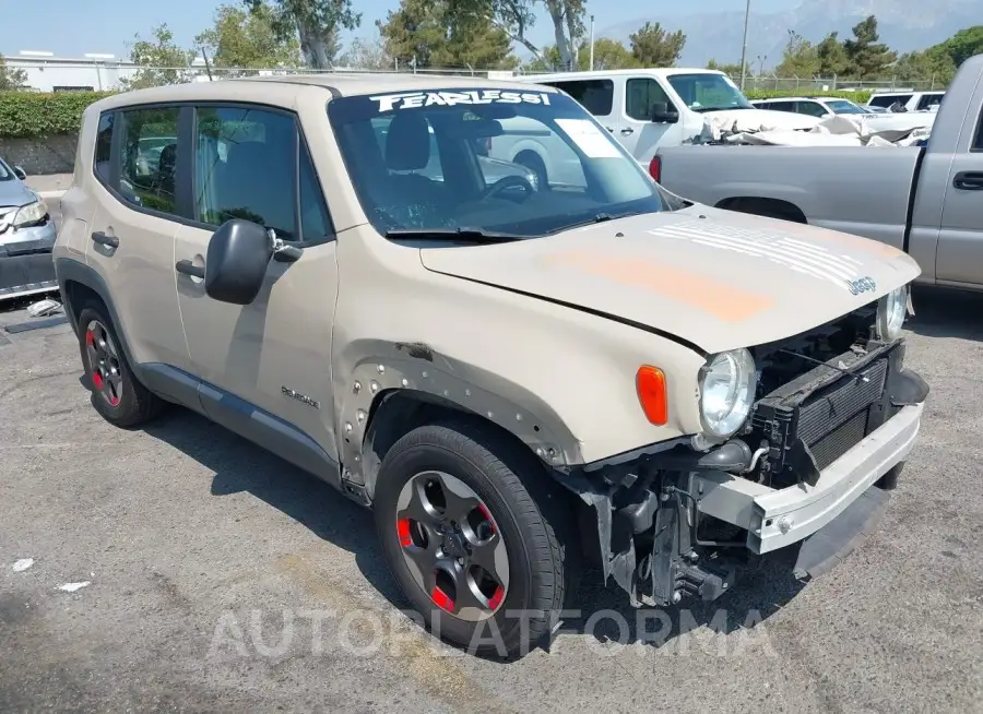 JEEP RENEGADE 2015 vin ZACCJAAT8FPC02418 from auto auction Iaai