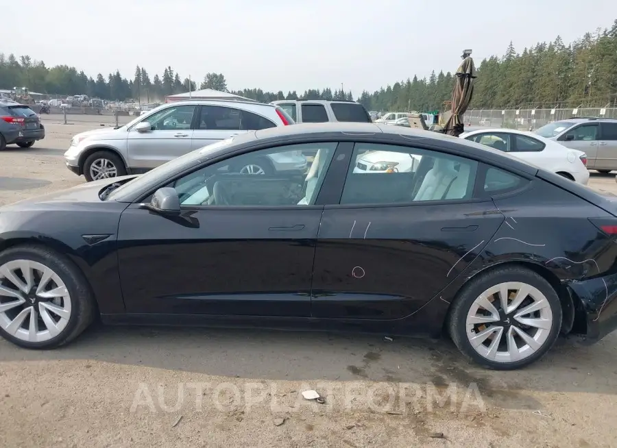 TESLA MODEL 3 2022 vin 5YJ3E1EB1NF204197 from auto auction Iaai