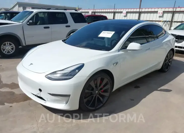 TESLA MODEL 3 2020 vin 5YJ3E1ECXLF742872 from auto auction Iaai