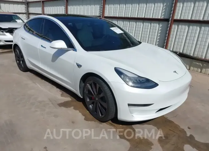 TESLA MODEL 3 2020 vin 5YJ3E1ECXLF742872 from auto auction Iaai