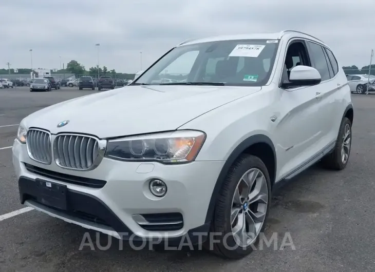 BMW X3 2016 vin 5UXWX9C59G0D87502 from auto auction Iaai