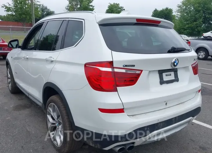 BMW X3 2016 vin 5UXWX9C59G0D87502 from auto auction Iaai