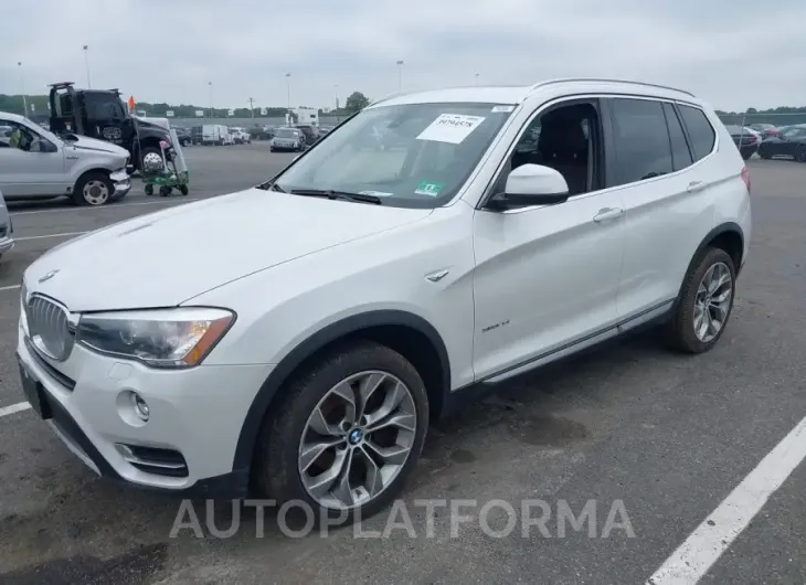 BMW X3 2016 vin 5UXWX9C59G0D87502 from auto auction Iaai