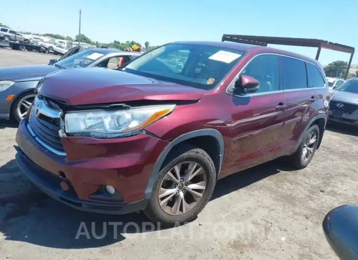 TOYOTA HIGHLANDER 2016 vin 5TDBKRFH9GS232608 from auto auction Iaai