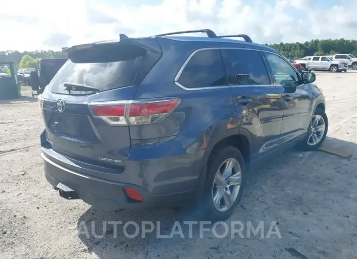 TOYOTA HIGHLANDER 2015 vin 5TDDKRFH3FS196468 from auto auction Iaai