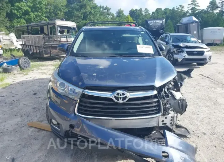 TOYOTA HIGHLANDER 2015 vin 5TDDKRFH3FS196468 from auto auction Iaai