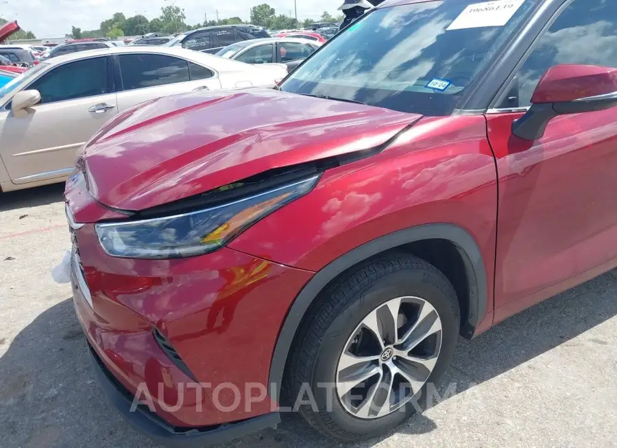 TOYOTA HIGHLANDER 2021 vin 5TDGZRAH1MS537959 from auto auction Iaai