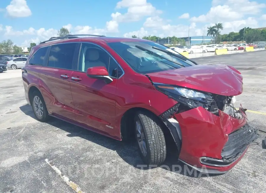 TOYOTA SIENNA 2021 vin 5TDJSKFC6MS024298 from auto auction Iaai