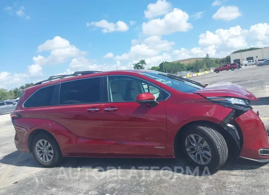 TOYOTA SIENNA 2021 vin 5TDJSKFC6MS024298 from auto auction Iaai