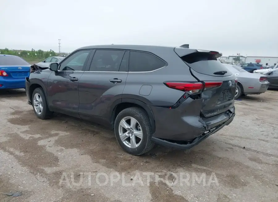 TOYOTA HIGHLANDER 2023 vin 5TDKDRAH3PS502871 from auto auction Iaai