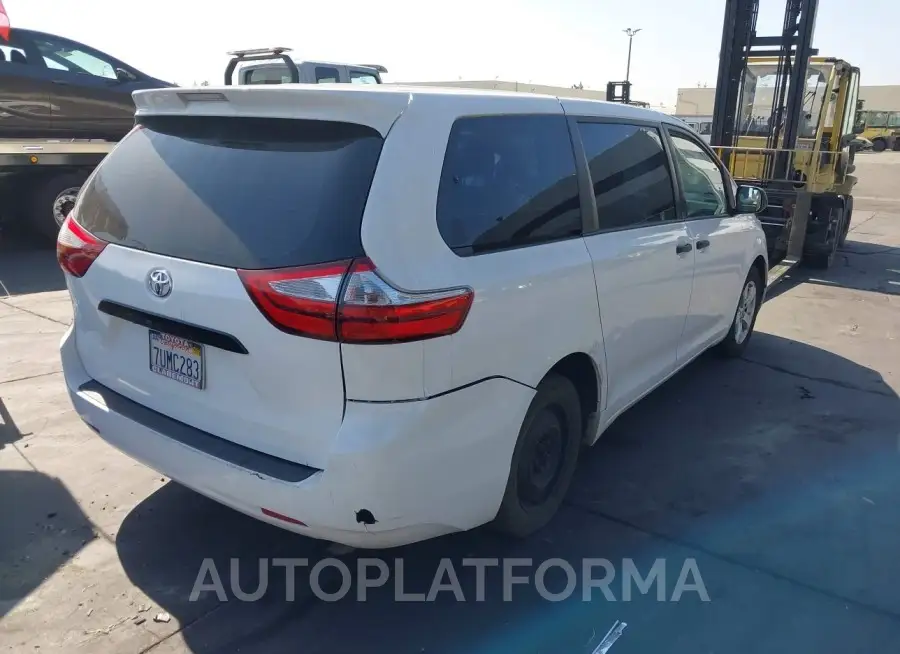 TOYOTA SIENNA 2016 vin 5TDZK3DC4GS759734 from auto auction Iaai