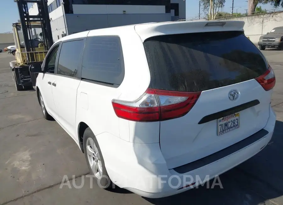 TOYOTA SIENNA 2016 vin 5TDZK3DC4GS759734 from auto auction Iaai