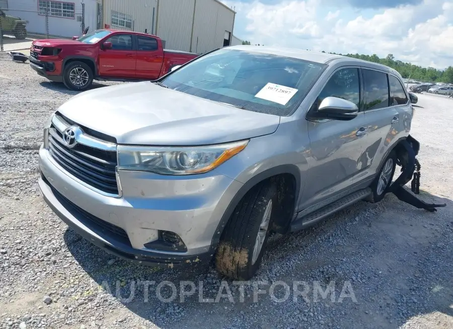 TOYOTA HIGHLANDER 2016 vin 5TDZKRFH4GS167651 from auto auction Iaai