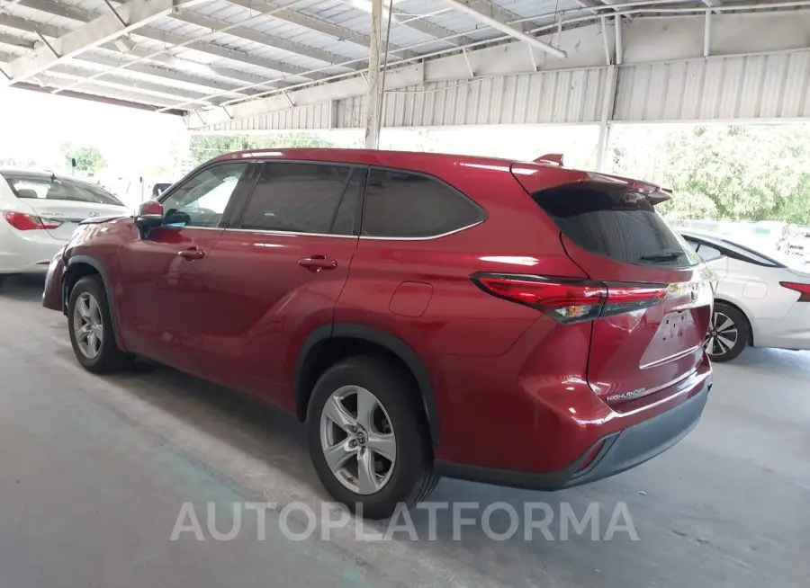 TOYOTA HIGHLANDER 2020 vin 5TDZZRAHXLS506586 from auto auction Iaai