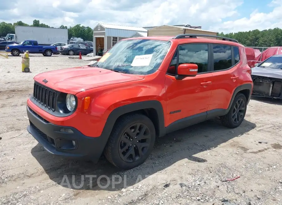 JEEP RENEGADE 2018 vin ZACCJABB6JPJ72380 from auto auction Iaai