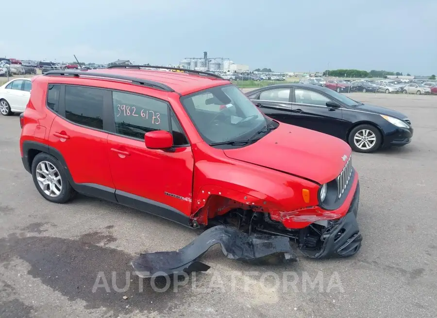 JEEP RENEGADE 2016 vin ZACCJBBT7GPD15458 from auto auction Iaai