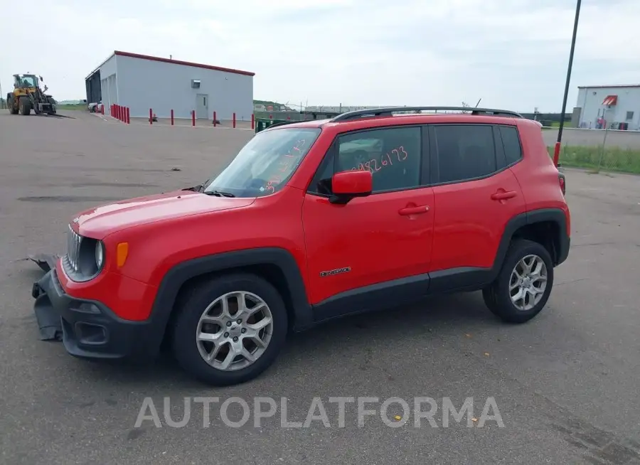 JEEP RENEGADE 2016 vin ZACCJBBT7GPD15458 from auto auction Iaai