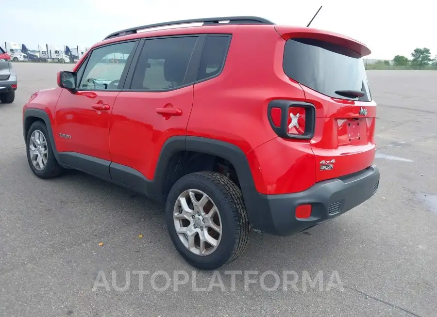 JEEP RENEGADE 2016 vin ZACCJBBT7GPD15458 from auto auction Iaai