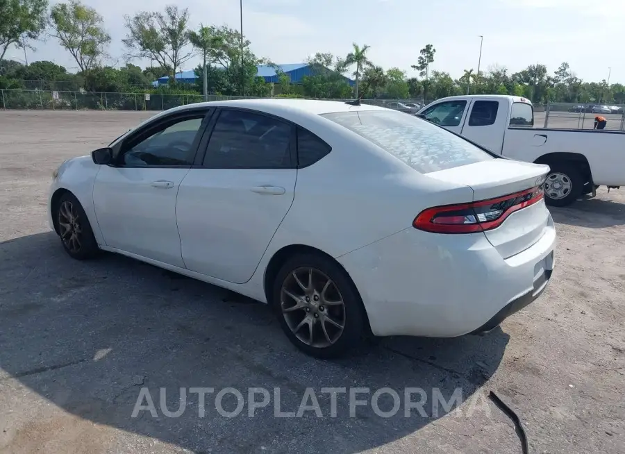 DODGE DART 2015 vin 1C3CDFBB2FD120360 from auto auction Iaai