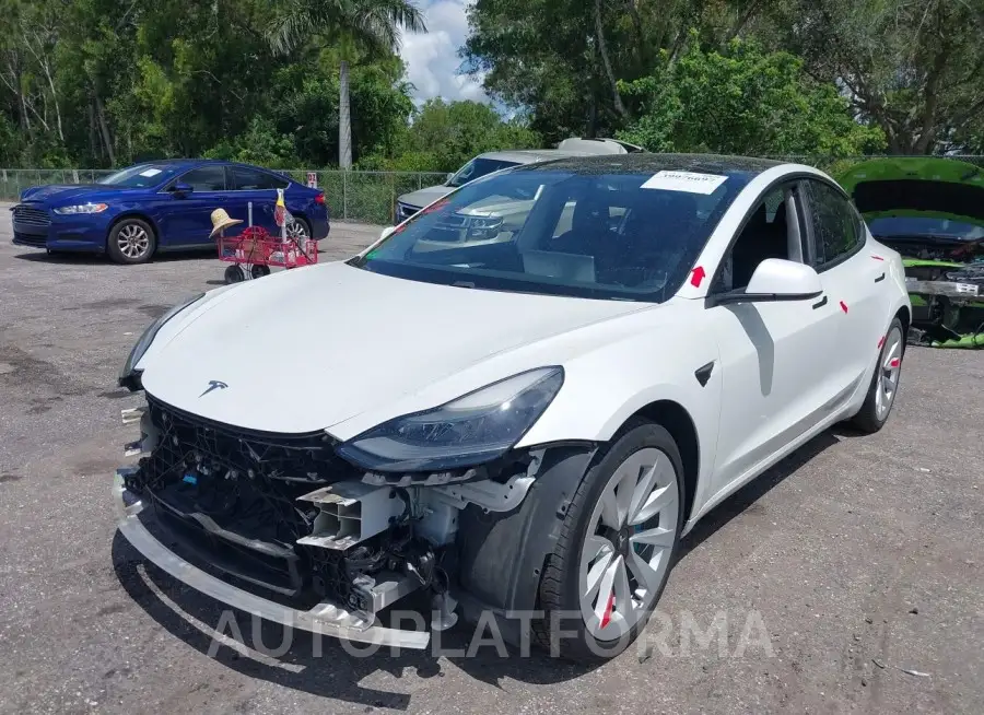 TESLA MODEL 3 2021 vin 5YJ3E1EA6MF020847 from auto auction Iaai