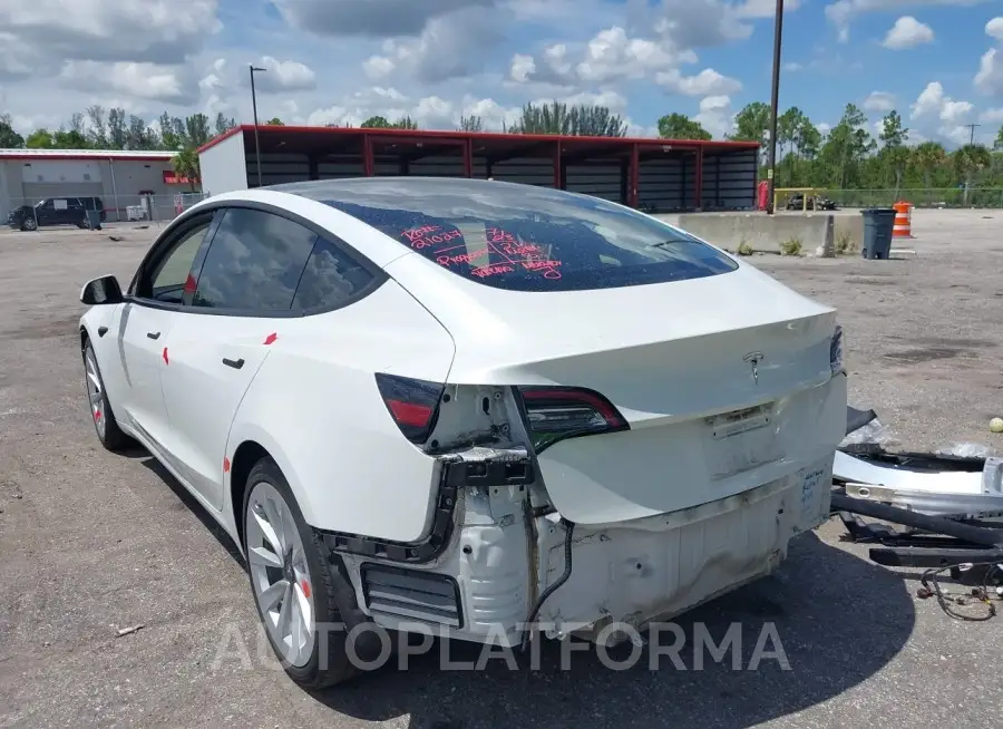 TESLA MODEL 3 2021 vin 5YJ3E1EA6MF020847 from auto auction Iaai