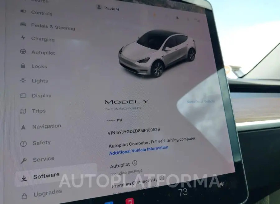 TESLA MODEL Y 2021 vin 5YJYGDED8MF109539 from auto auction Iaai