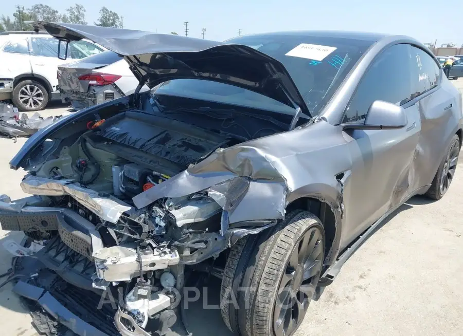 TESLA MODEL Y 2021 vin 5YJYGDEF9MF293908 from auto auction Iaai